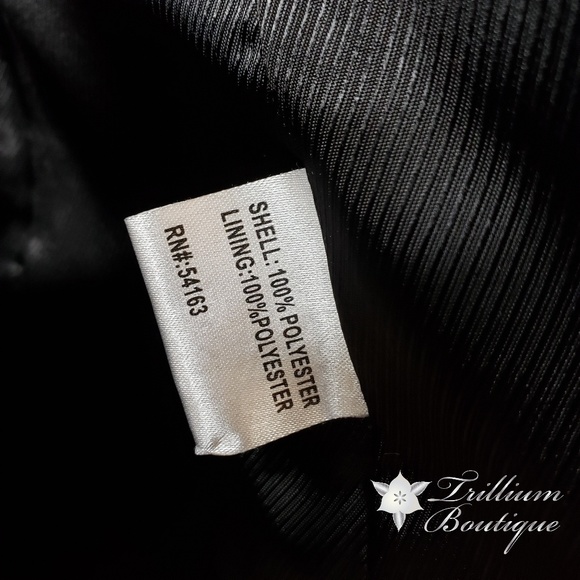 Calvin Klein Black Belted Trench Coat Medium - Picture 8 of 8